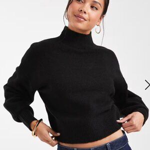 ASOS DESIGN high neck sweater in Mocha